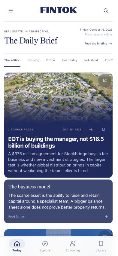 Fintok.news Daily Brief app preview